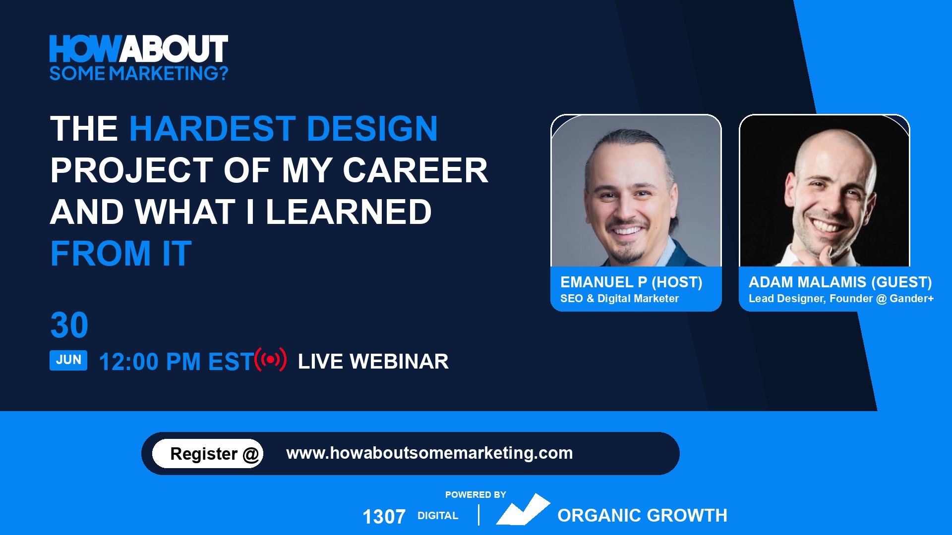 The Hardest Design Project of My Career and What I Learned From It webinar with Adam Malamis
