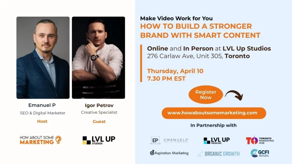 featured image for a live webinar on April 10 2025 titled Make Video Work for You: How to Build a Stronger Brand with Smart Content