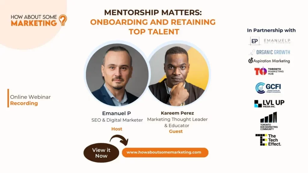 featured image for the webinar mentorship matters with Kareem Perez