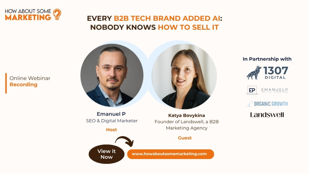 Every B2B Tech Brand Added AI: Nobody Knows How to Sell It with Katya Bovykina